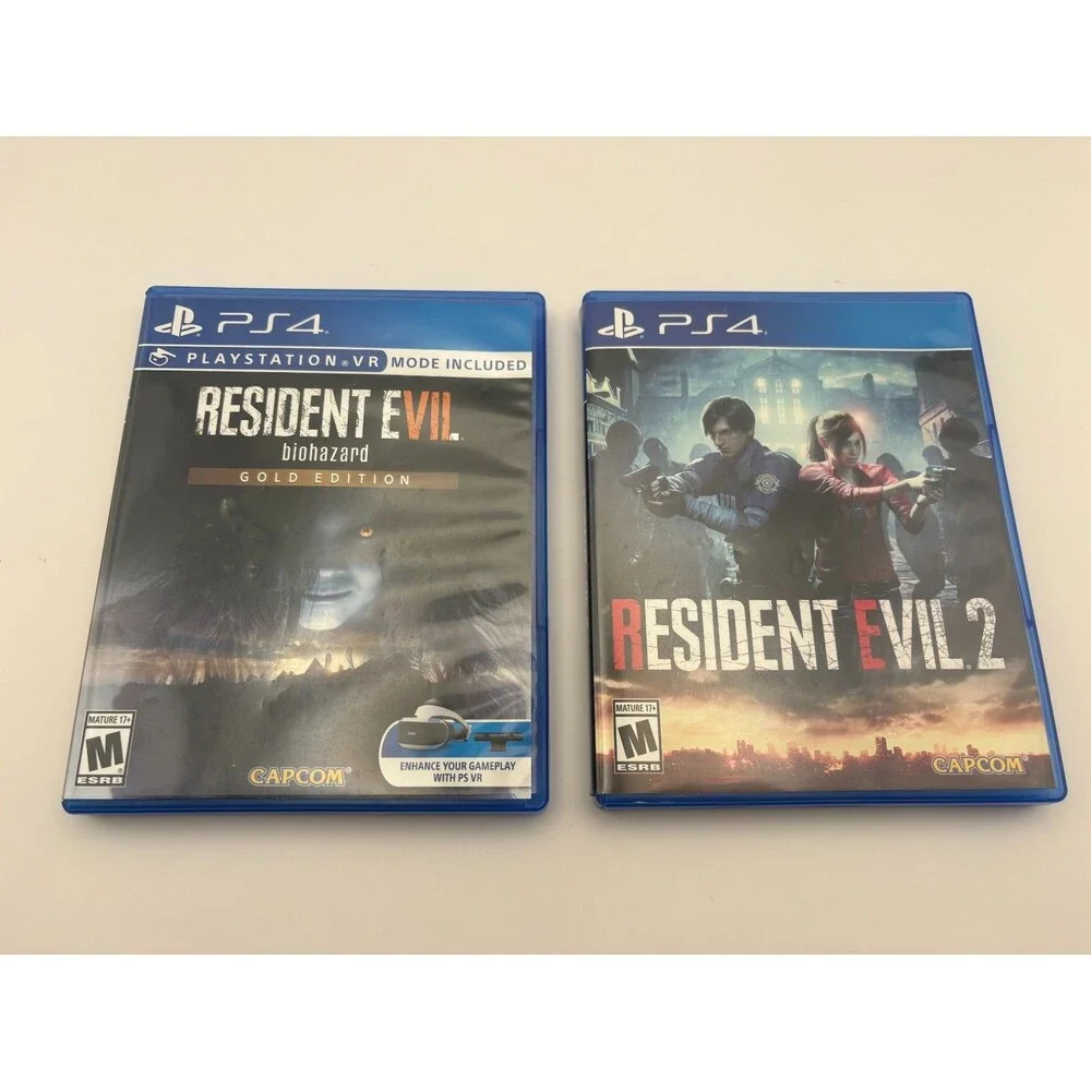 Resident Evil 2 & Biohazard Sony Playstation 4 PS4 Lot of 2